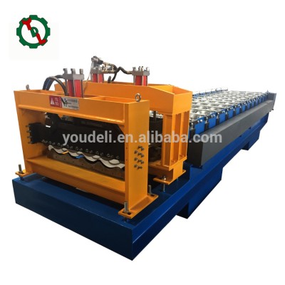 China Machinery Glazed Metal Tile Roofing Roll Forming Equipment Machine