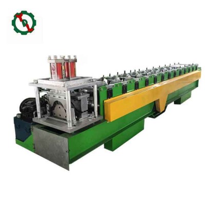 Classic Metal Roof Tile Ridge Cap Sheet Roll Forming Machine With Hydraulic Punching Stamp